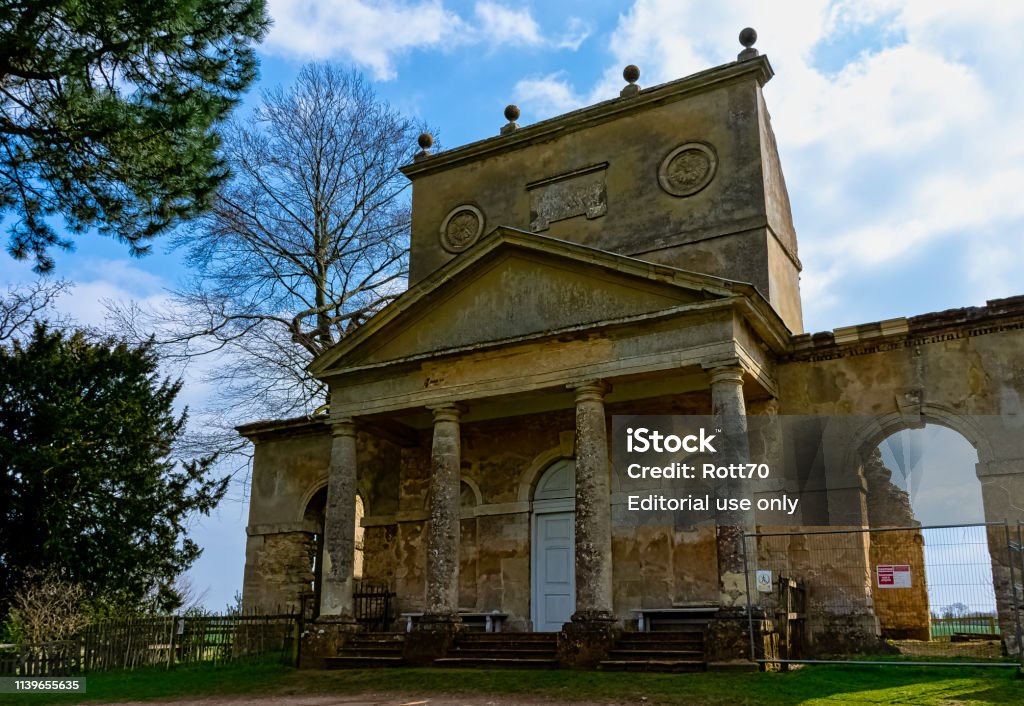 Ruined Temple Of Friendship On Hawkwell Field In Stowe Buckinghamshire