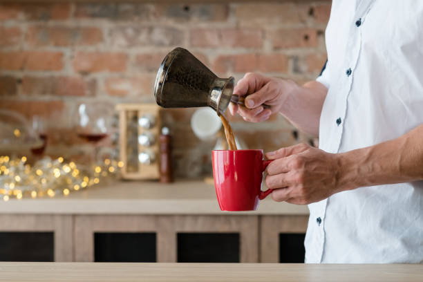 istock morning coffee time new day wake man 1139657078