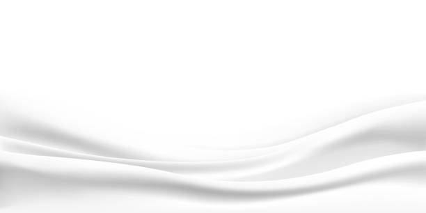 istock Rippled wavy milk. Beautiful background. Realistic design. Shiny silk fabric. Vector illustration. 1139657808