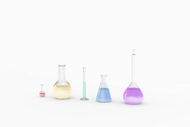 istock 3d rendering, test tube and beaker in the lab 1139662520