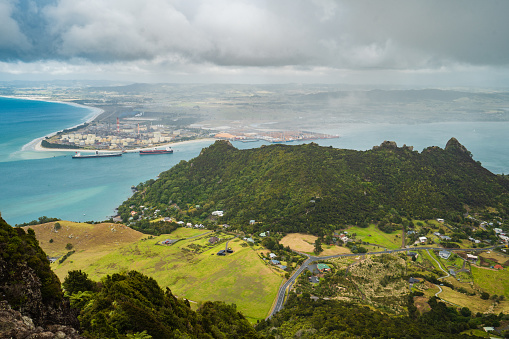 View of Whangarei Heads from Mt Manaia.