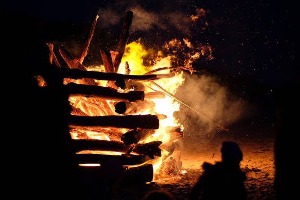istock Big Festive Night Bonfire 1139665958