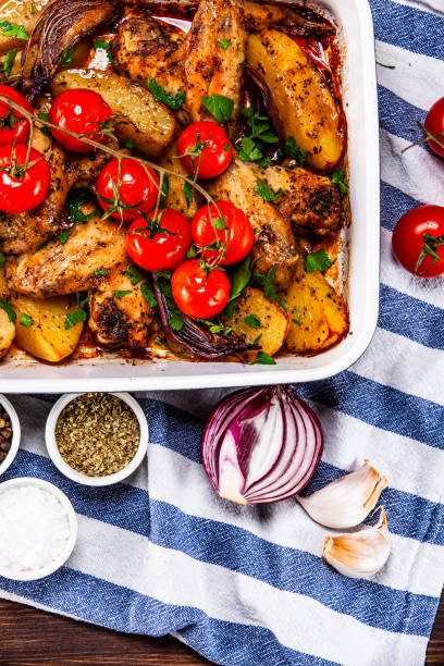 istock Chicken wings and vegetables 1139666754