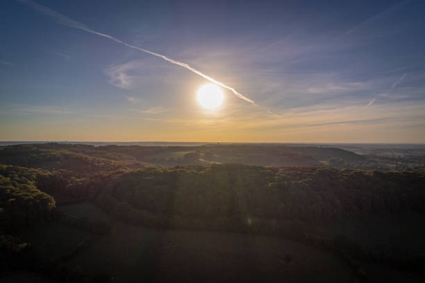 sunrise over the Sussex downs