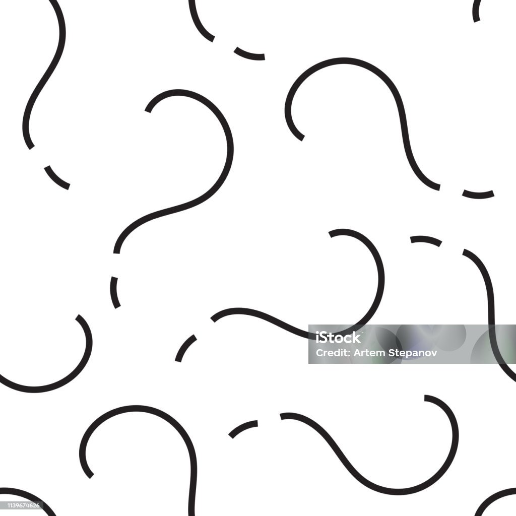 Question Marks Seamless Pattern Or Interrogation Background Stock ...