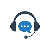 istock Customer helpline support icon concept vector illustration. Technical support icon concept. Online chat icon. 1139675204