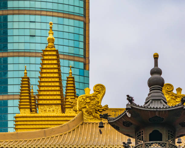 istock Jingan Temple, Shanghai, China 1139680467