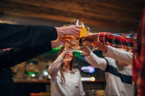 istock Friends having a toast in pub 1139680651