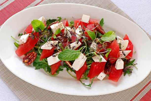 istock compressed watermelon and feta cheese salad 1139684178