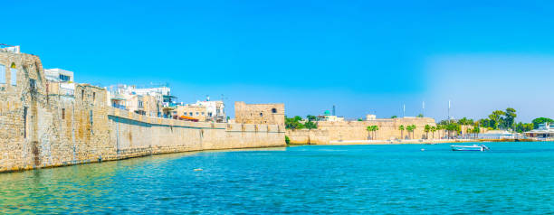 istock Medieval wall protecting Acre/Akko from the mediterranean sea in Israel 1139691227