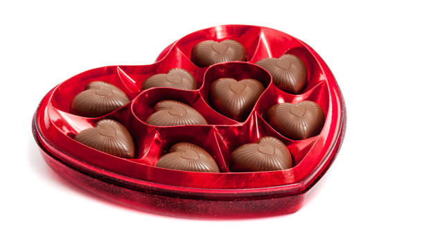 istock Heart shape box of chocolate candy 1139694571
