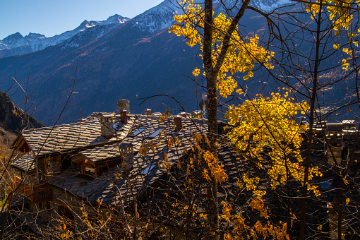 autumn landscape in the Italian Alps