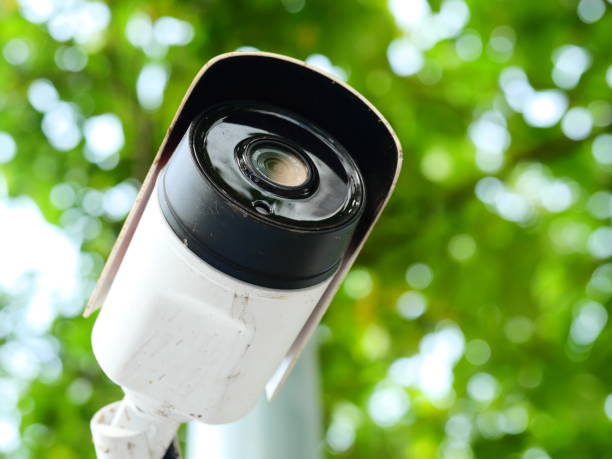 istock CCTV Cameras in garden with natural 1139698473