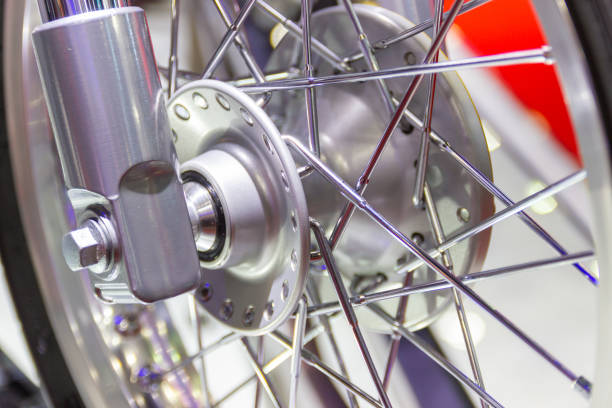 istock Motorcycle wheels, wire spokes of a motorcycle 1139701960