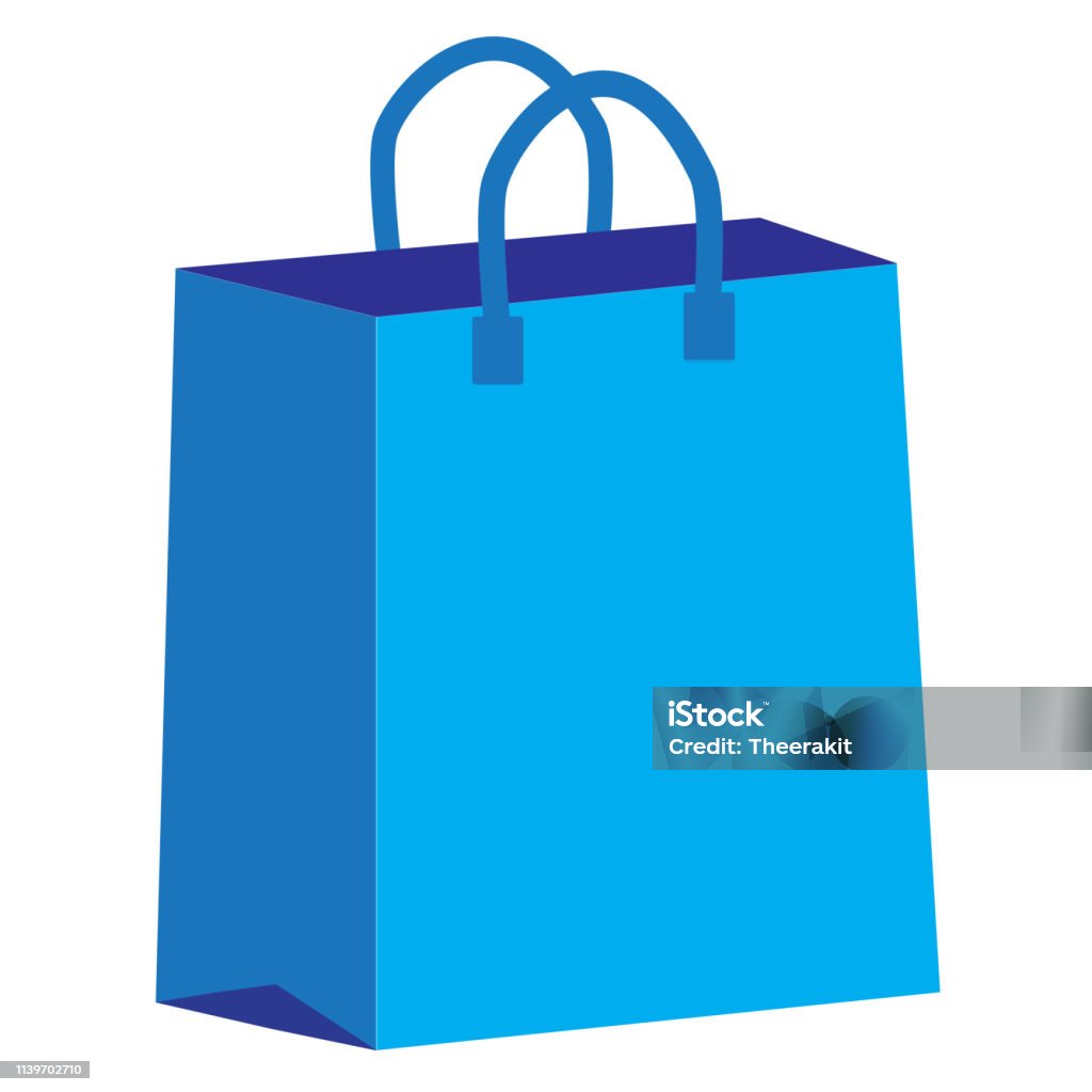 Shopping Bag Icon On White Background Flat Style Shopping Bag Icon For Your  Web Site Design Logo App Ui Paper Shopping Bag Symbol Stock Illustration -  Download Image Now - iStock