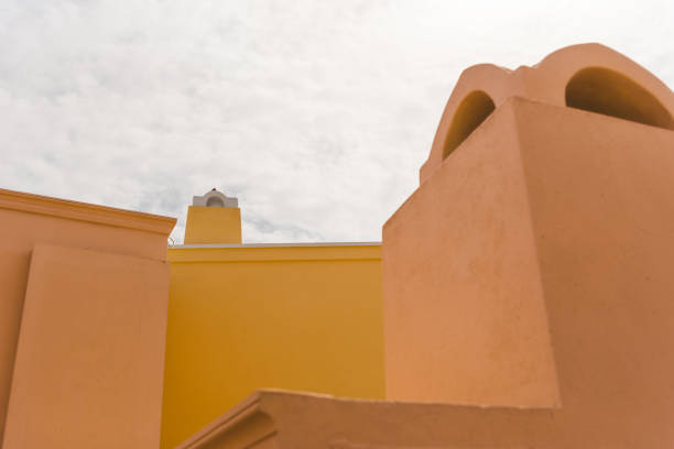 istock Orange Walls in Santorini town Oia 1139704009