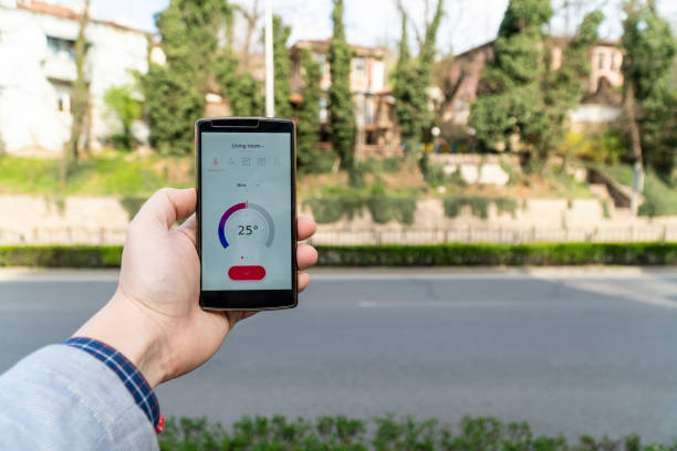 istock Smart home concept on the city streets 1139704307