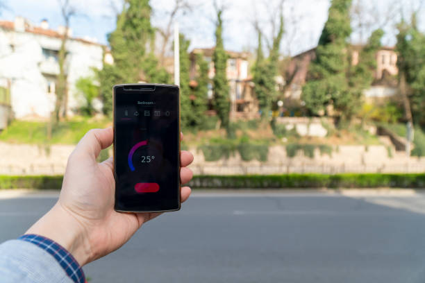 istock Smart home concept on the city streets 1139705082