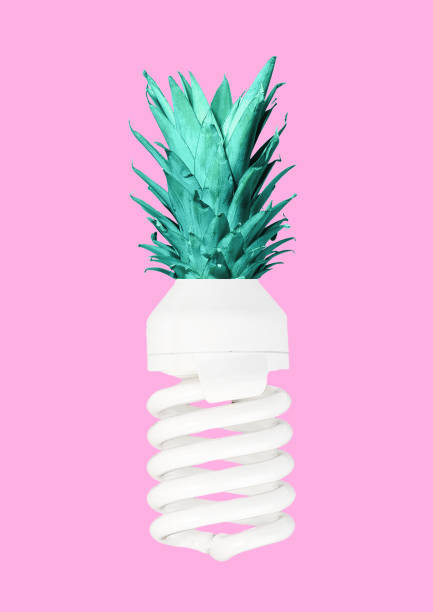 An alternative source of energy. Modern design. Contemporary art collage.