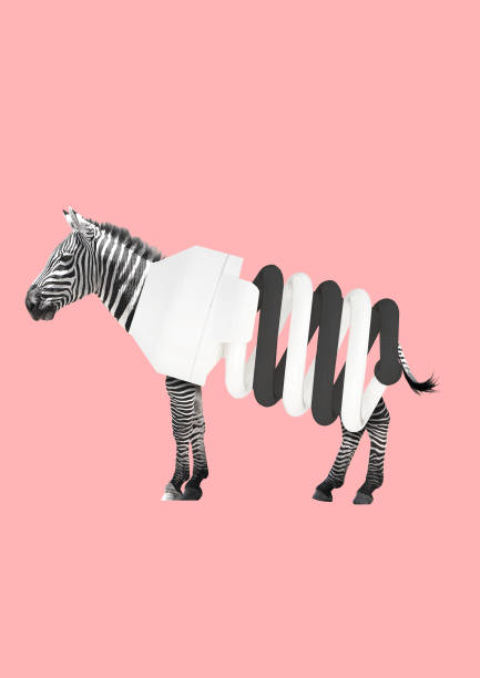 An alternative source of energy. Modern design. Contemporary art collage.
