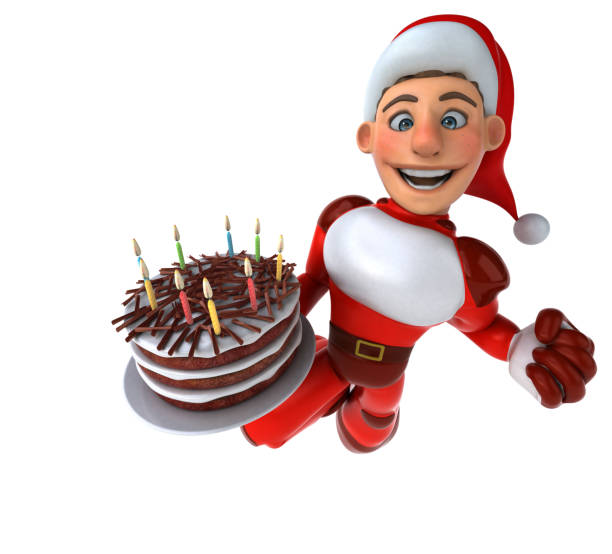 istock Fun Super Santa Claus - 3D Illustration 1139710505