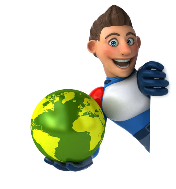 istock Super modern superhero - 3D Illustration 1139710642