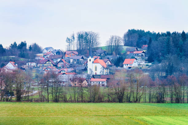 istock Panoramic view with Landscape in Old town in Austria 1139713729