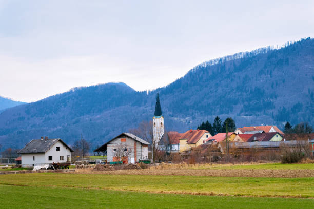 istock Panoramic view with Landscape of Old town in Austria 1139713763