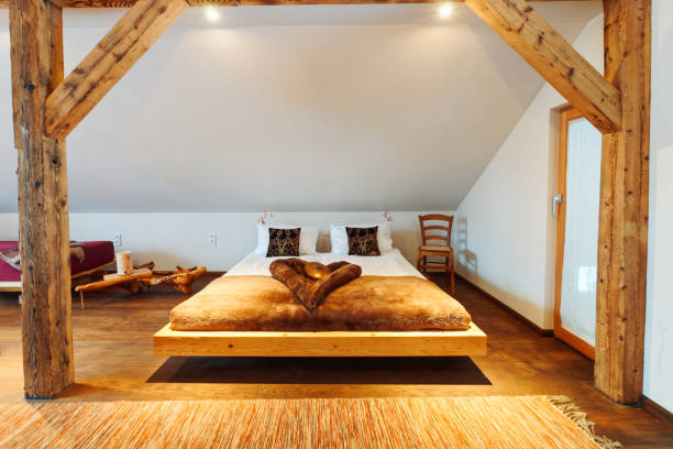 istock Interior with bedroom Modern design of bed 1139714029