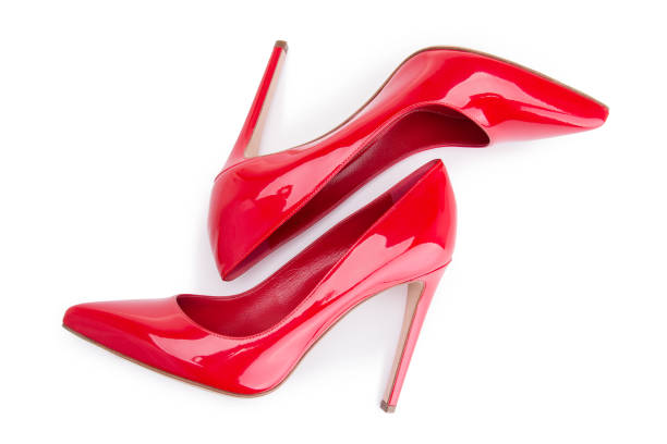 istock A pair of red shoes on a white background. 1139719124