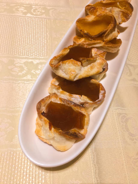 Tiny homemade quince pies