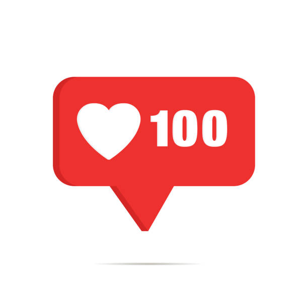 istock Symbol of like in social media favorite mobile application 1139724520