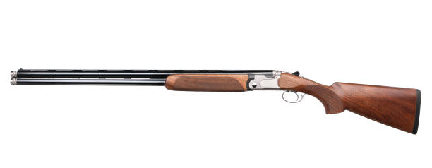 istock Classic double-barrell smooth-bore hunting rifle isolated on white background 1139726251