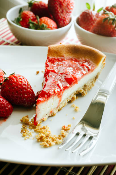 istock Cheesecake with strawberry jelly. 1139730099
