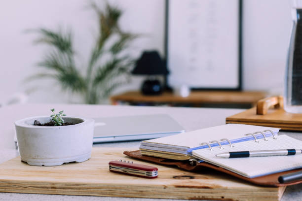 istock A personal organizer at the table in the room. 1139732193