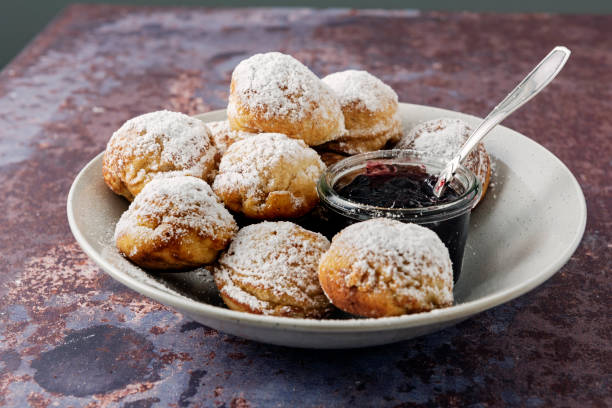 istock Traditional apple pancakes or Aebleskiver in danish. 1139732945