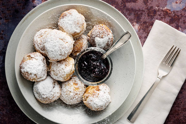 istock Traditional apple pancakes or Aebleskiver in danish. 1139733099