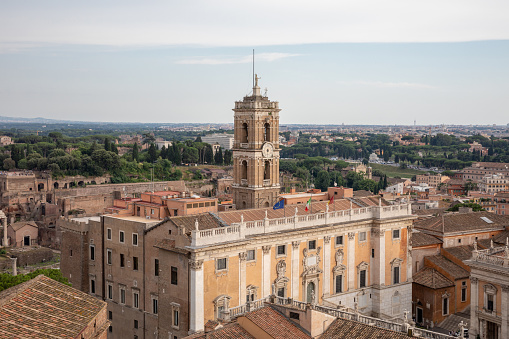 Panoramic view of beautiful Rome, Italy