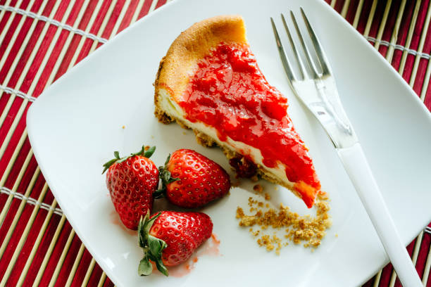 istock Cheesecake with strawberry jelly. 1139733245