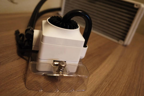 istock Water cooling of the personal computer. 1139736484