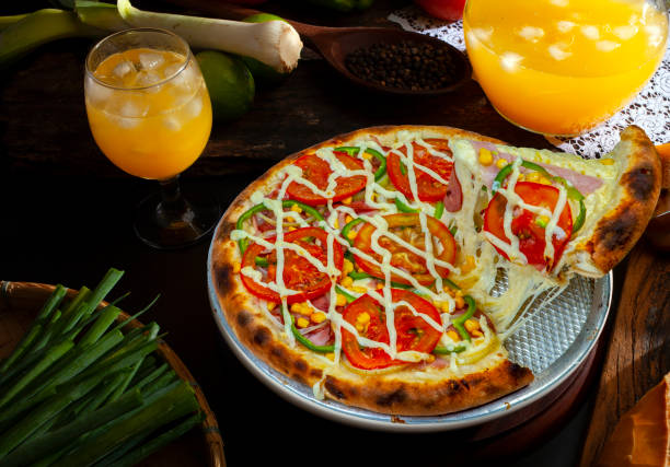 istock Pizza Margherita made with Tomatoes, Mozzarella 1139738849