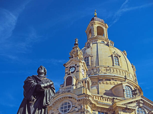 istock Frauenkirche in Dresden with Luther Monument 1139739045