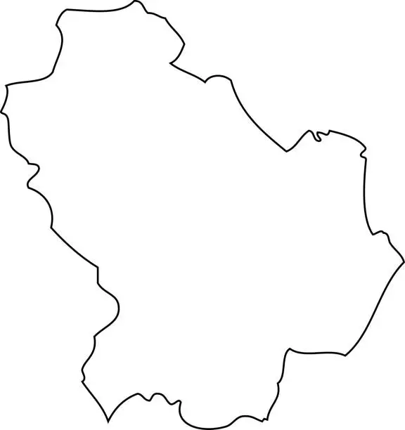 Vector illustration of Basilicata. Map region of Italy