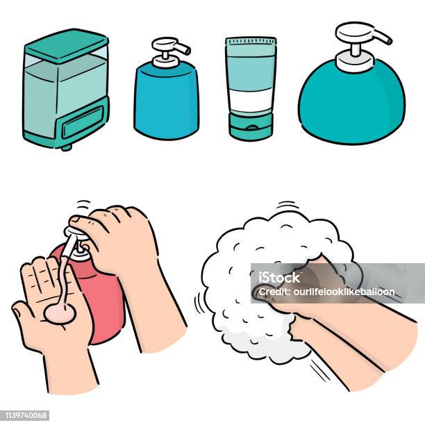 Shampoo And Liquid Soap Bottle Stock Illustration - Download Image Now - Bathroom, Bottle, Container
