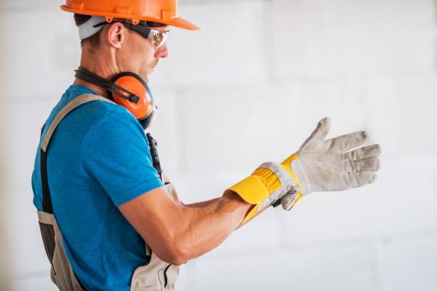 istock Worker Wearing Safety Gloves 1139742045