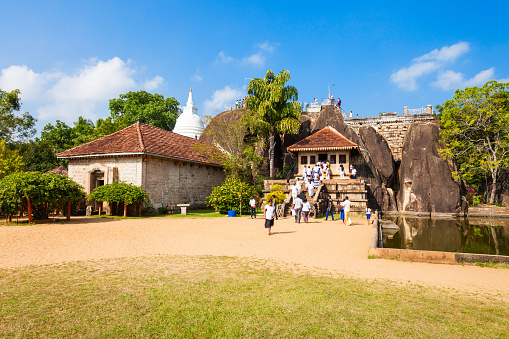 Isurumuniya is a Buddhist temple in Anuradhapura, Sri Lanka. Anuradhapura is one of the ancient capitals of Sri Lanka.