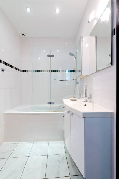 istock Design of modern luxury bathroom interior. 1139744764
