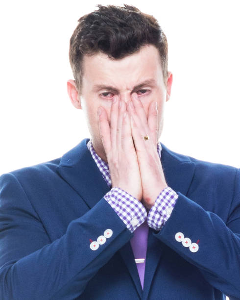 istock Adult man is crying 1139745008