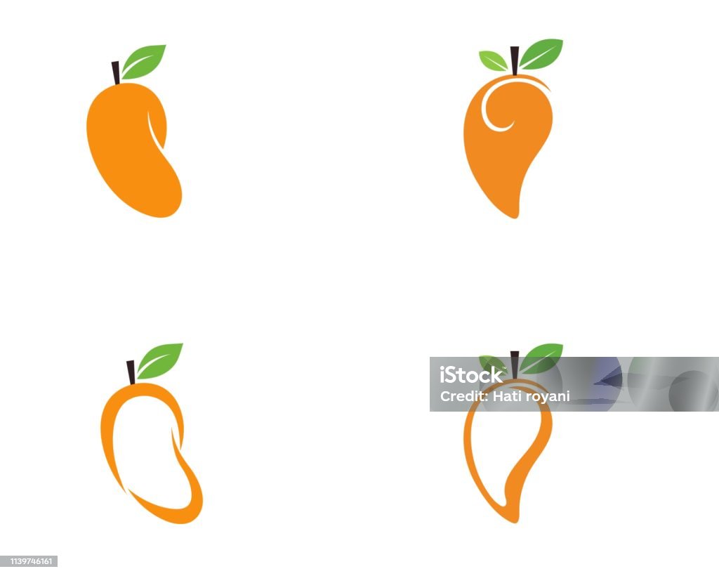 Mango Vector Sign Mango In Flat Style Mango Vector Logo Mango Stock Illustration ...