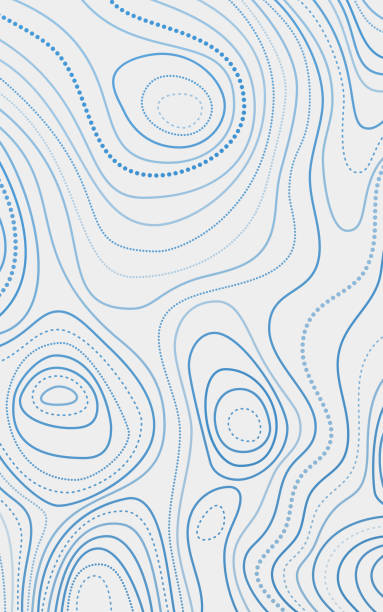 топографические линии фон - water ripple flowing vertical stock illustrations